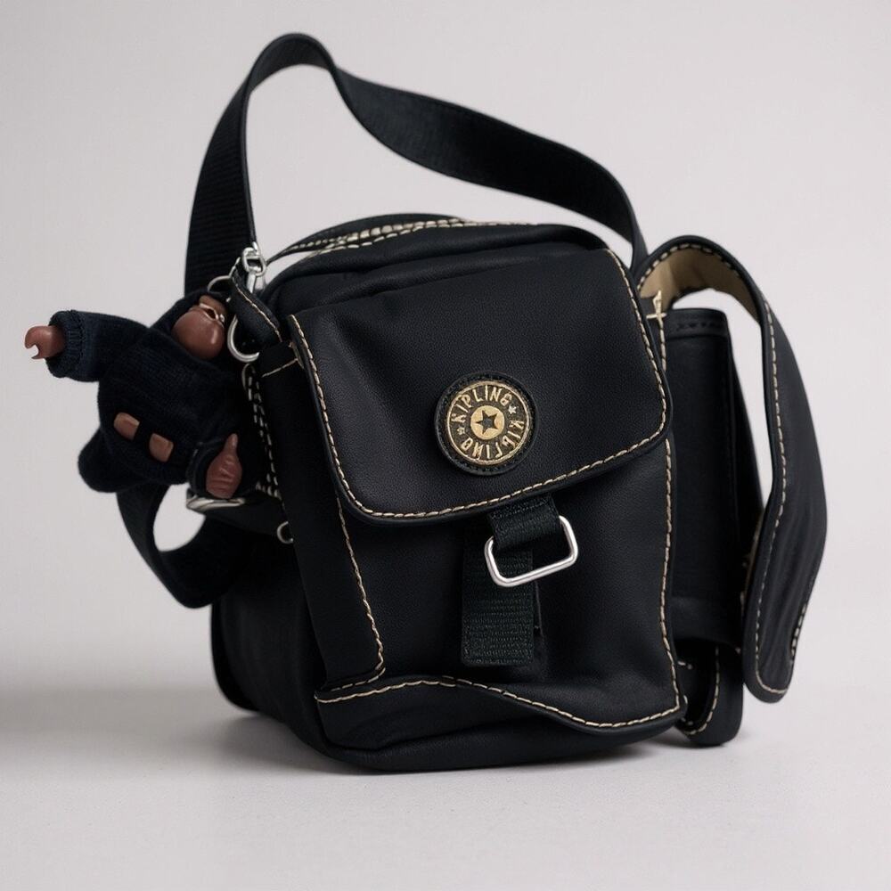 Kipling Women's Adjustable Strap Logo Crossbody Gorilla Charm Belt Bag One Size